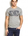 Armani Exchange Mens Shaded Box Logo Tee