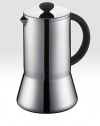 The simple, clean conic design positions this versatile design as a timeless classic. A double wall of durable stainless steel keeps coffee hot longer while the 3-part plus and mesh filter allows for a premium extraction of coffee's aromatic oils and subtle flavors.8-cup/34-oz. capacityStainless-steel frame with ergonomic handle8.5 X 6.5Dishwasher safeImported