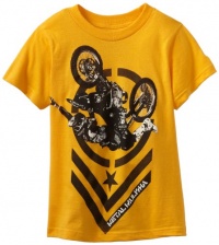 Metal Mulisha Boys 2-7 The Dunne Tee, Yellow, Large