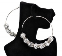 Basketball Wives Paparazzi Ball Earrings Ier2009 Silver 83mm