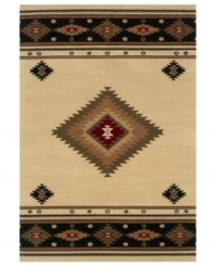 Broaden your palette with Southwest flavor. The St. Lawrence rug depicts a versatile diamond pattern in handsome ivory for a look that's as elegant as it is casual. Crafted of durable polypropylene for years of long-lasting beauty.