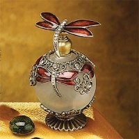 StealStreet SS-A-51618 Crystal Jewel Perfume Bottle Scented Fragrance Container