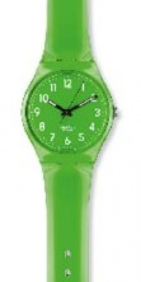 Swatch Women's GG204 Quartz Lime Green Casual Plastic Watch