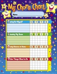 Stars Progress Chart; 8-1/2 x 11; Pack of 25 Charts; no. T-73106