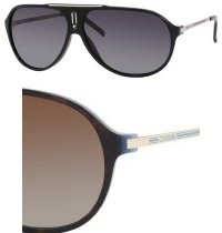 Carrera Hot Sunglasses - Havana Blue Gold Frame, Brown Shaded Polarized Lenses HOTPS0YKXRW