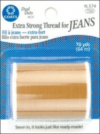 Coats & Clark Extra Strong Jean Thread 70 Yds-Golden