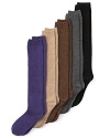 Treat your feet this fall and winter with HUE's wool-cashmere blend knee socks.