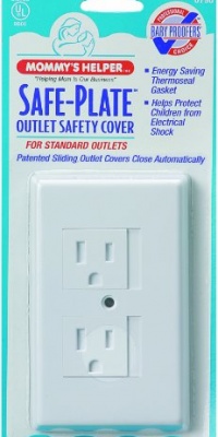 Mommys Helper Safe Plate Electrical Outlet Covers Standard, White