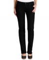 Ideal for every day style, these black wash straight leg jeans from Levi's are a total closet staple.