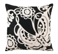 Trina Turk Embroidered Butterfly Pillow, Black, 20 x 20