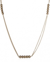 Jessica Simpson Heart Worn Gold-Tone Necklace