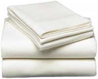 Pinzon 160-Gram Solid Flannel Twin Sheet Set, Cream