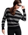 Snuggle up to style with this petite striped sweater from Charter Club. Made from the coziest cashmere, it's sure to keep you warm all season long.