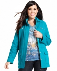 Featuring a removable hood, Style&co.'s Sport's plus size fleece jacket is a must-get for fall weather! (Clearance)