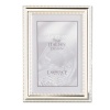 Lawrence Frames Metal Picture Frame Silver-Plate with Delicate Beading, 5 by 7-Inch