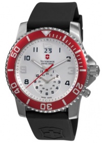 Victorinox Swiss Army Men's 241177 Maverick II Dual Time Silver Dial Watch