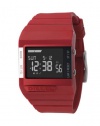 Diesel - Quartz Red Rubber with Black Digital Dial Men's Watch - DZ7132