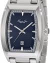 Kenneth Cole New York Men's KC9083 Cyber Barrel Marine Blue Bracelet Watch