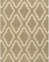 Area Rug 5x8 Rectangle Transitional Taupe-Cream Color - Surya Fallon Rug from RugPal