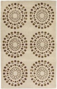 Surya BST-435 Bombay Cream 2-Feet by 3-Feet Area Rug