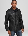 Michael Kors Leather Utility Jacket