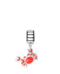 Don't be crabby with this colorful sterling silver and enamel crab bead, a charming way to remember your trips to the shore. Donatella is a playful collection of charm bracelets and necklaces that can be personalized to suit your style!  Available exclusively at Macy's.