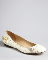 Rachel Zoe paid attention to the details in these must-have ballet flats, with snake-embossed uppers set off by golden chains at the back that add a bit of flash to your step.