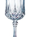 Cristal d'Arques Longchamps Diamax Stemware Wine Glasses, Set of 4