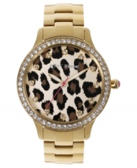 Fashion that moves fast: a leopard-printed watch from Betsey Johnson.