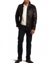 Levi's Men's Leather Two-Pocket Fashion Moto Jacket