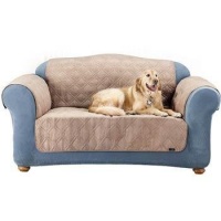 Sure Fit Pet Throw Quilted Sofa Slipcover, Taupe