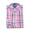 Tommy Hilfiger Men Custom Fit Long Sleeve Plaid Shirt