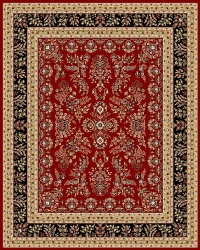 Safavieh Lyndhurst Collection LNH331B Red and Black Area Rug, 8-Feet by 11-Feet