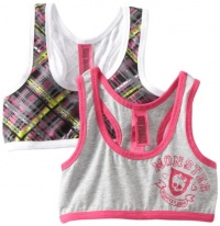 Monster High Girls 7-16 Sport Crop, Heather Grey, Medium