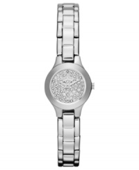 Polish your work wardrobe with this shimmering steel watch from DKNY.