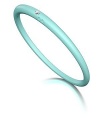 Diamond Stackable Bangle Bracelet in Turquoise Silicone