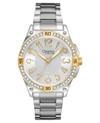 Make a stunning impression with this shining watch from Caravelle by Bulova, celebrating their 50th Anniversary.