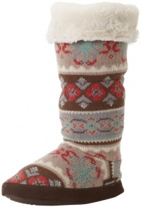 Muk Luks Women's Tina Flower Fairisle Boot