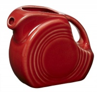 Fiesta 5-Ounce Miniature Disk Pitcher, Scarlet