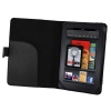 Amazon Kindle Fire Tablet PU Leather Case Cover Executive Folio Journal Book with Pocket (Black)