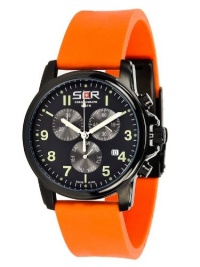 Swiss Code Red Swiss Frontier Orange Chronograph for Him Swiss Made