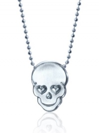 Alex Woo Little Rock Star Silver Skull Pendant Necklace