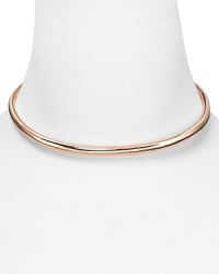 The collar necklace is this season's statement piece, and this Alexis Bittar piece tackles the trend with refined simplicity, finished in rose gold plated metal.