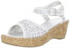 Jessica Simpson Analise Ankle-Strap Sandal (Little Kid/Big Kid),White,13 M US Little Kid