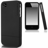 CaseCrown Slash Glider Case (Black) for Apple iPhone 4 4S