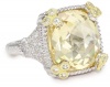 Judith Ripka Ambrosia Small Monaco Yellow Ring, Size 7