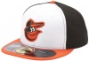 MLB Baltimore Orioles Authentic On Field 59Fifty Cap White/Black/Orange