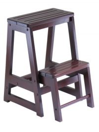 Winsome Wood Step Stool, Antique Walnut