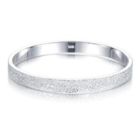 Womens .925 Sterling Silver Cuff Bangle Bracelet