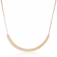 Kenneth Cole New York Metal Boost Gold Half Moon Necklace, 22